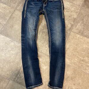 Rock Revival Dark Blue Skinny Jeans